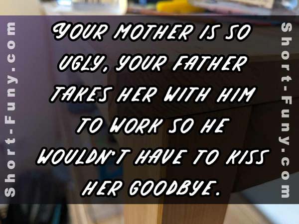Father kiss goodbye